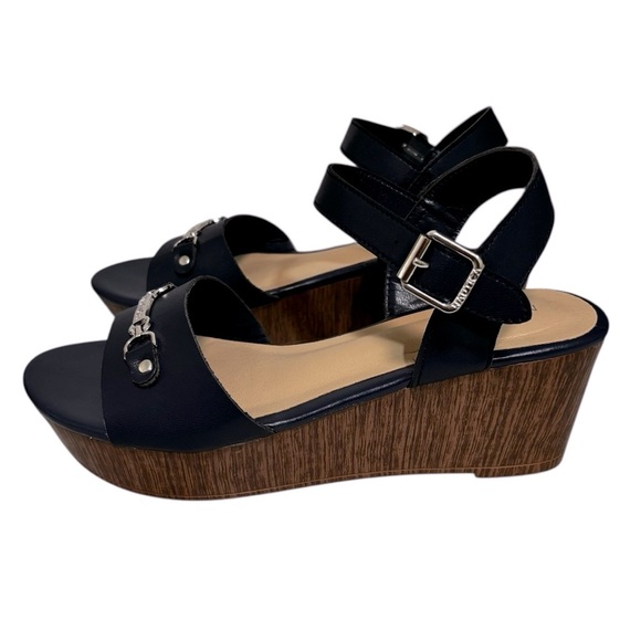NAUTICA - NWT - SIZE 7.5 - THE DANVERS 7 STYLE - NAVY PLATFORM SANDALS - S6 - Picture 4 of 14